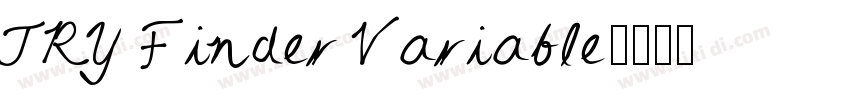 TRY Finder Variable字体转换